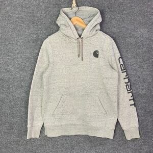 Carhartt Womens Gray Hoodie Relaxed Fit Size Medium 8/10